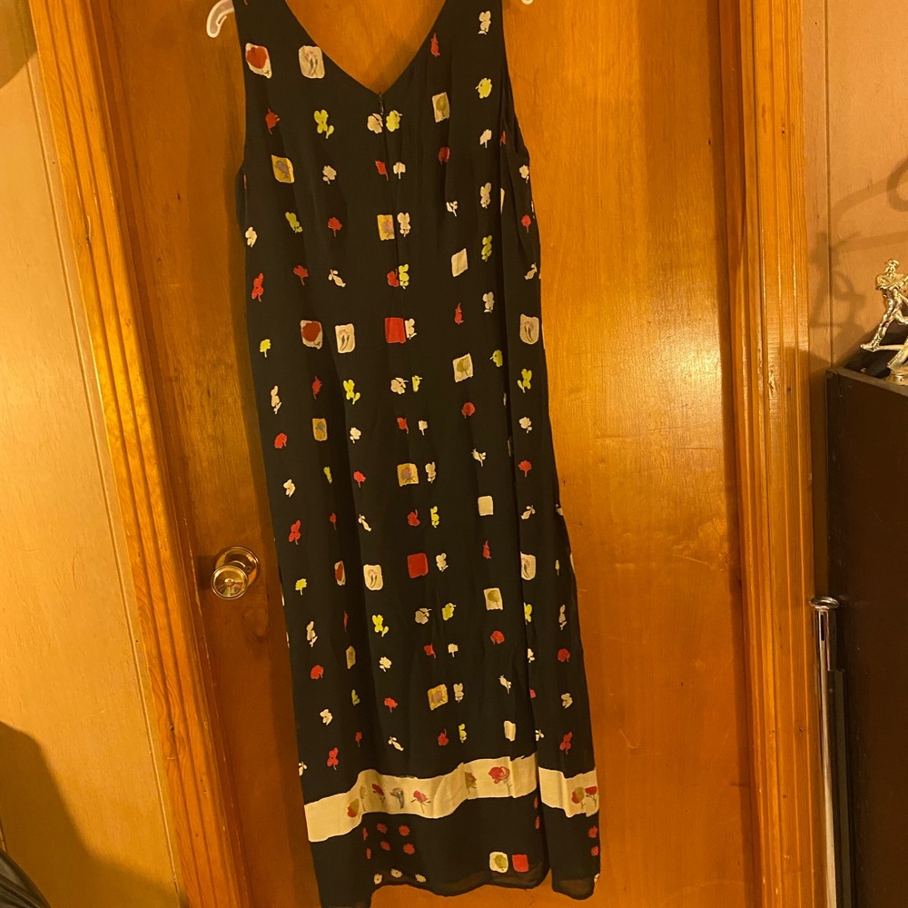 Tea length sleeveless dress